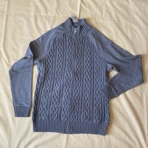 Women’s Croft and Barrow Cable Knit Zip- Front Cardigan thumbnail 1