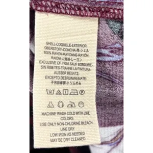 Free People Bella Tunic Purple Long Sleeve Boho‎ Blouse Womens Size XS thumbnail 5