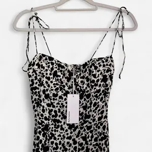NEW Reformation Saskia rocky animal print spotted mini dress | small maximalist thumbnail 4