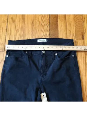 Madewell EUC Women's 9" High Rise Skinny Jeans Black Size 31 thumbnail 8