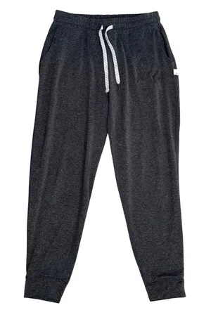 Vuori Performance Joggers Women XS Charcoal Grey Good Drawstring Frayed thumbnail 1