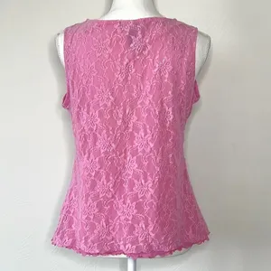 Bisou Bisou Y2K beaded lace tank top thumbnail 3