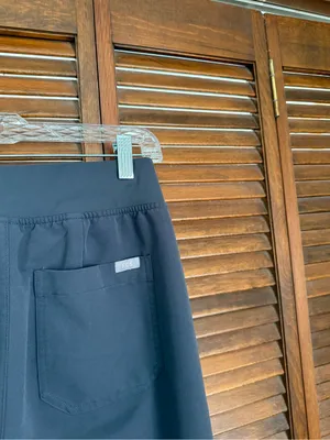 Figs Livingston High-Rise Straight-Leg Scrub Pant Charcoal Gray thumbnail 5