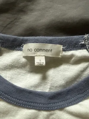 No comment Outer banks North Carolina crop long sleeve shirt size small thumbnail 3
