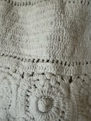 White Crochet Top Size M thumbnail 4