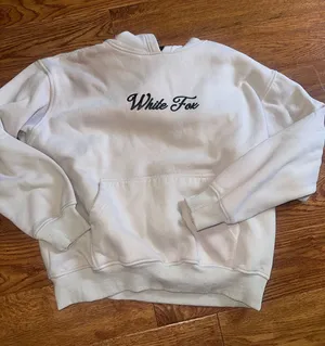 White fox beige season 7 hoodie thumbnail 1