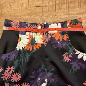 STAUD Austin Pants Size 4 Satin Floral‎ Bloom Flares Black Daisy Retro Festival thumbnail 10