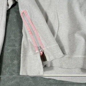 Lululemon Rejuvenate Pullover Sweatshirt Ivory Cream Pink Side Zip Top Women's 6 thumbnail 10