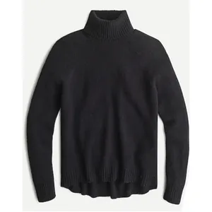 J. CREW Turtleneck Sweater Supersoft Yarn Solid Black Wool Alpaca Knit X-Small thumbnail 11