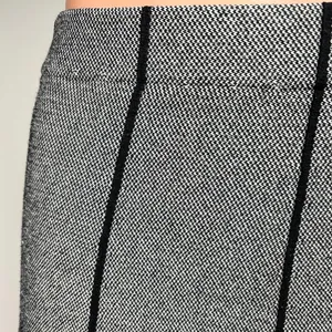 Zara Basic Black Tweed Striped High Waisted Pleated A Line Mini Skirt Size XS thumbnail 5