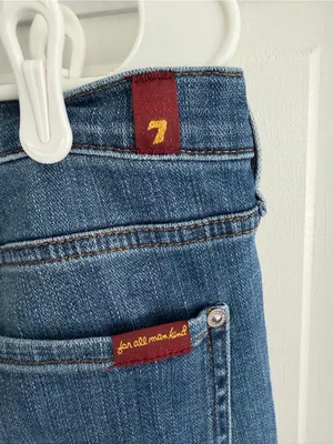 7 For All Mankind The Original Bootcut Nova Jeans Size 32 Medium Wash thumbnail 3