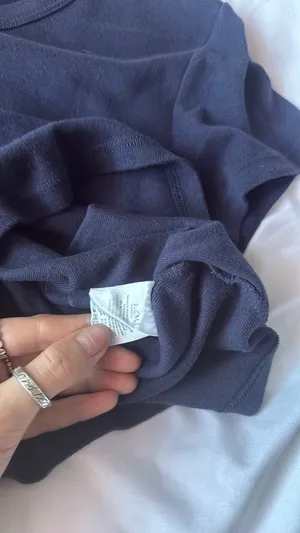Brandy Melville John Galt Top Navy Blue thumbnail 3