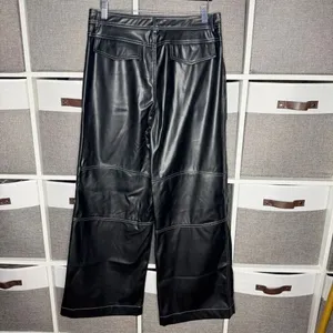 Commense Faux Leather Straight Leg Pants Size Large thumbnail 3