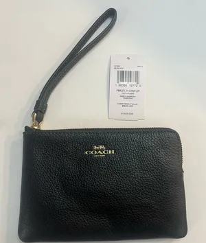 COACH pebbles‎ leather wristlet corner zip thumbnail 1