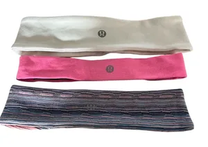 Lululemon Headbands Trio - White ,Pink, Multicolor thumbnail 1
