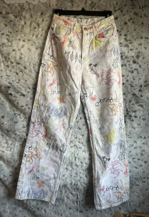 591. Bershka 90s wide denim sz 4 Euc thumbnail 1
