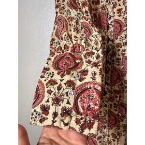 Anna Cate Paisley Floral Ruffle Tie Waist Tiered Dress Size S thumbnail 6