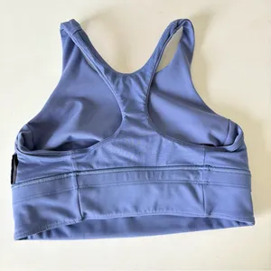 Lululemon Women’s Blue Wunder Train Long Line Bra Sports Bar Athletic Top Size 8 thumbnail 7