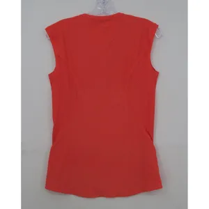 Athleta Womens Small Coral Orange Quarter Zip Sleeveless Cycling Training Top thumbnail 7