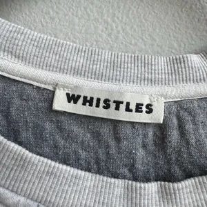 Whistles Light Gray Quilted Crewneck Jumper Size 8 US Medium thumbnail 3
