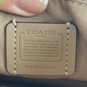 Coach Andy‎ CA-213 Purse Tan/Brown Leather Bucket Bag/Crossbody Drawstring thumbnail 5