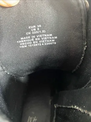 Divided Black Lace-Up Platform Boots Size 36 thumbnail 8
