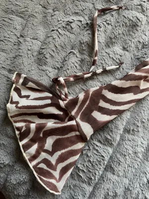 Zebra print long sleeve Brown Size M thumbnail 3
