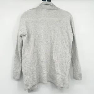 Qi Cashmere Womens Grey Wool Cashmere‎ Blend Open Front Cocoon Cardigan Size S thumbnail 5