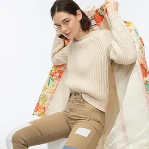 Ribbed crewneck sweater ivory‎ XL thumbnail 2