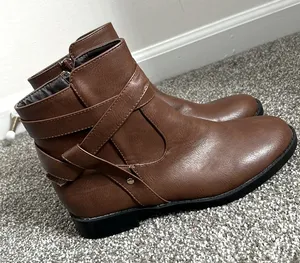 Glaze Brown booties thumbnail 1