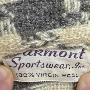 Vintage Houndstooth Skirt Women 26 Wool Grey Ivory Fairmont Sportswear Academic thumbnail 3