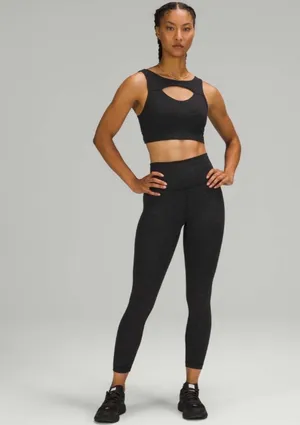 Lululemon Everlux Cut-Out Train Bra *Medium Support, B/C Cups Crunch Black 6 thumbnail 9
