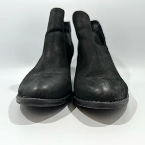 Steve Madden Adelphie Black Distressed Nubuck Leather Booties 8.5 M Boho Grunge thumbnail 6