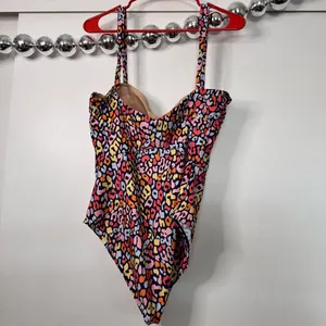 Summersalt The Wide Strap Oasis one piece swimsuit in multi-color leopard thumbnail 9