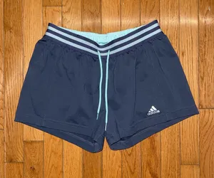 Dark Grey & Mint Green Adidas Athletic Shorts thumbnail 1
