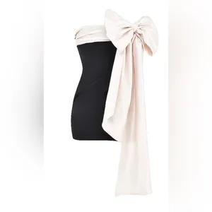 House of CB Jana Giant Bow Strapless Mini Cocktail Dress size S thumbnail 7