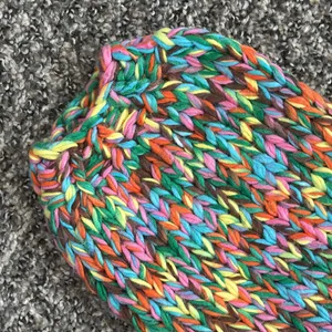 Handmade Colorful Knit Sweater thumbnail 5