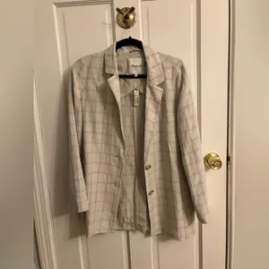 NWT Madewell Dorset Blazer in Windowpane thumbnail 5