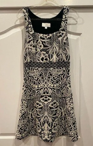 Anthropologie Ett Twa Valery Floral Jacquard Structured Knit Dress Size S thumbnail 1