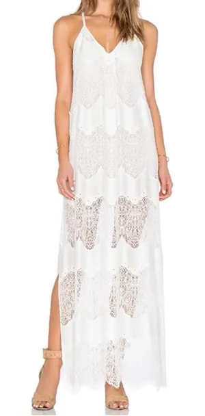 Alice + Olivia Vandy Dress in White thumbnail 1