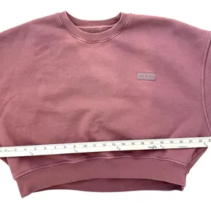 SET ACTIVE‎ Cropped Sweatshirt Medium Brown Fleece thumbnail 6