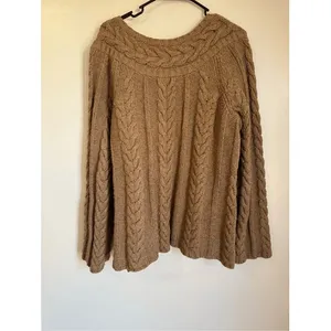 90s Vintage Old Navy sz‎ XL Womens Wool Chunky Cable Knit Pullover Sweater Y2K thumbnail 5
