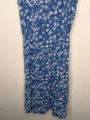 Banana Republic Blue Floral Dress thumbnail 3