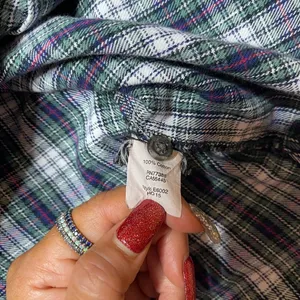 Madewell Flannel Slim Ex-Boyfriend Shirt Green Coltrane Plaid E6002 Size Small‎ thumbnail 6