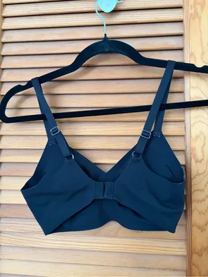 Aerie wireless real free bra in black size small thumbnail 2