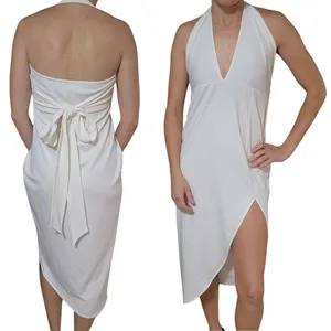 House of Harlow 1960 x Revolve White Halter Dress thumbnail 8