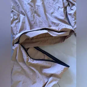 WOMENS Long CONVERTIBLE In Short HIKING PANTS Beige Large Pocket Elastic Tie thumbnail 6