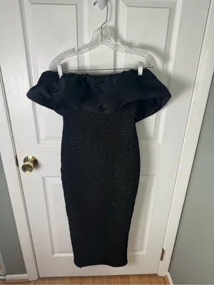 Elliatt Dandelione Strapless Midi Dress in Black S thumbnail 2