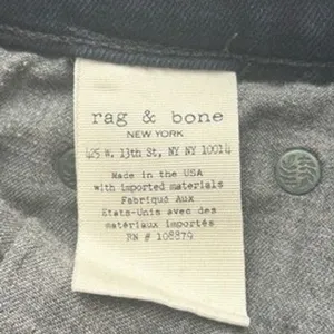Rag & Bone JEAN Women 24 Skinny Indigo Blue Denim Pants Made in‎ USA thumbnail 3
