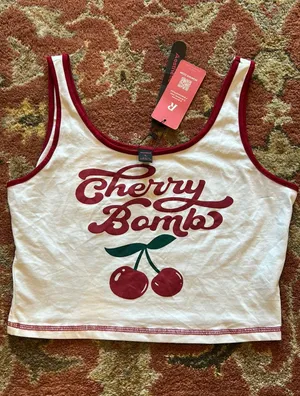 Romwe Cherry Bomb Tank Top L thumbnail 1